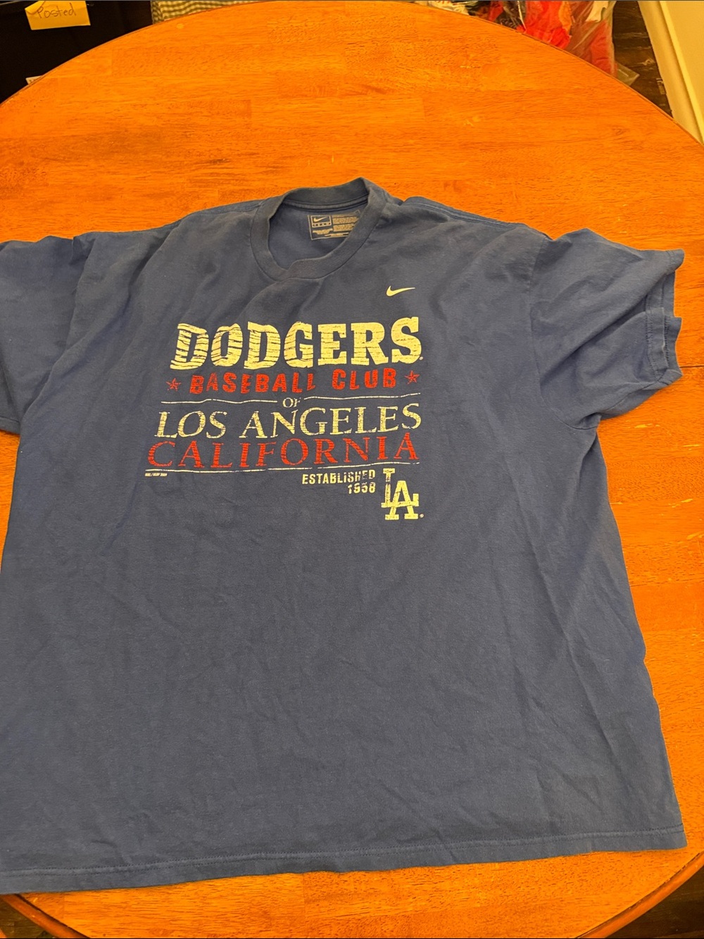Nike Blue Los Angeles Dodgers Graphic Tee xxl